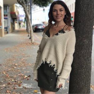 Frayed Sweater
